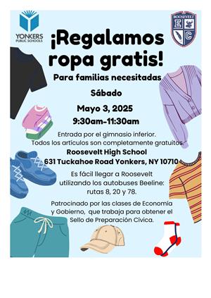  Clothing Give-Away May 3, 2025